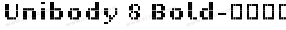 Unibody 8 Bold字体转换